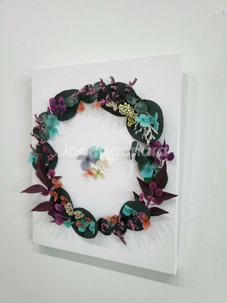 연말할인>새상품] 프리저브드 플라워 캔버스(꽃,생화,장식,액자)6만원대--1