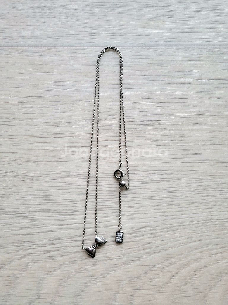 연말할인>넘버링 리본 목걸이 (실버) 20만원--2