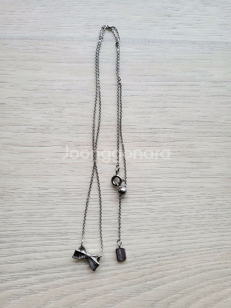 연말할인>넘버링 리본 목걸이 (실버) 20만원--3