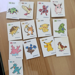 포켓몬 띠부실 띠부띠부씰 띠부씰팔아요 장당 1천원 이미지