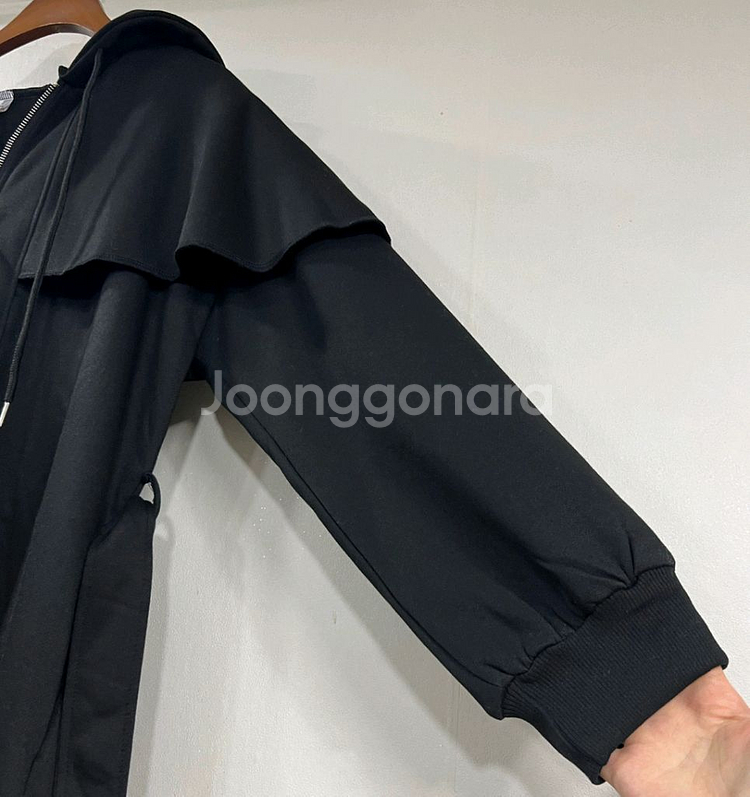 새상품) 케이프 기모 롱원피스--5