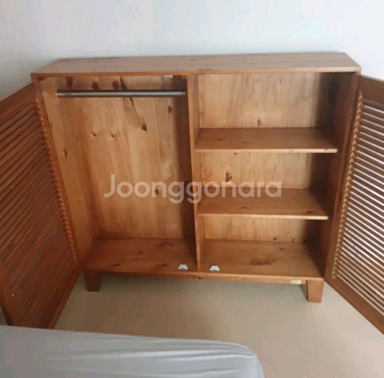 바네스네코 원목 루바 옷장 입본장 수납장--5