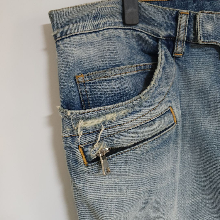 [34] 발망 연청 슬림바이커 남성 청바지 S7H9551 T021 이미지