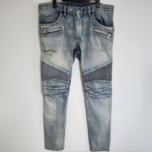 [34] 발망 연청 슬림바이커 남성 청바지 S7H9551 T021 이미지