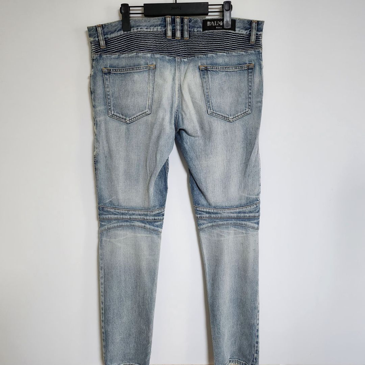 [34] 발망 연청 슬림바이커 남성 청바지 S7H9551 T021 이미지