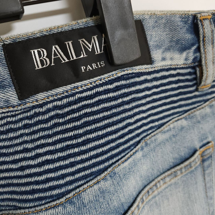 [34] 발망 연청 슬림바이커 남성 청바지 S7H9551 T021 이미지