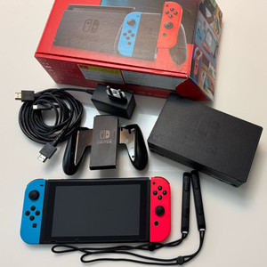 닌텐도스위치 배터리개선판 네온 s급 풀박스