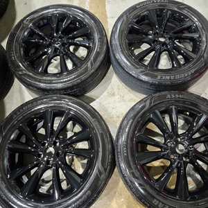 더뉴카니발 19인치 순정 블랙 휠타이어 판매합니다