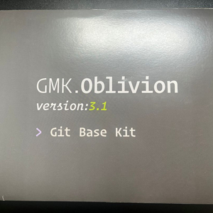 GMK 오블리비언 v3.1 깃 베이스 키캡