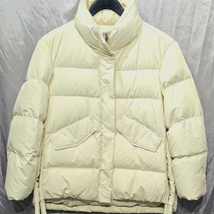 지스바이 사이드 슬릿 하이넥 덕다운 패딩 자켓 90