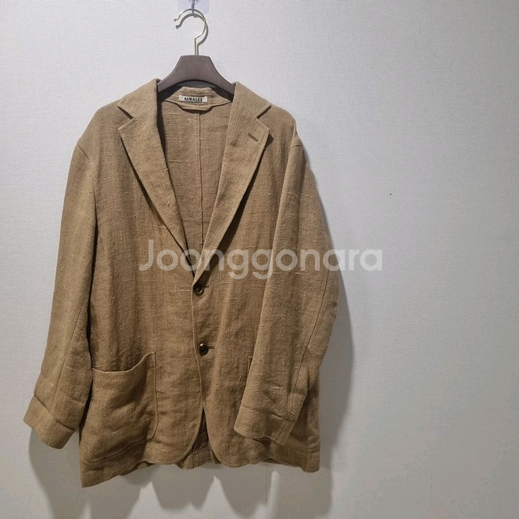 AURALEE오라리 린넨 실블레이저 자켓 국내정품--0