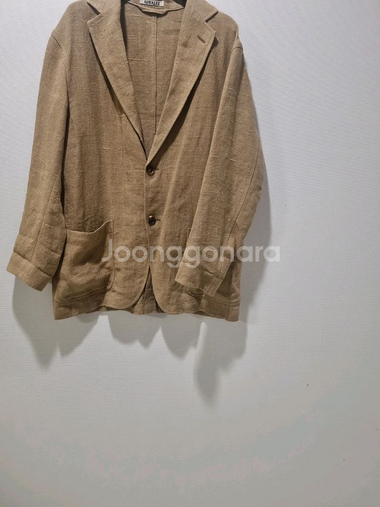 AURALEE오라리 린넨 실블레이저 자켓 국내정품--4