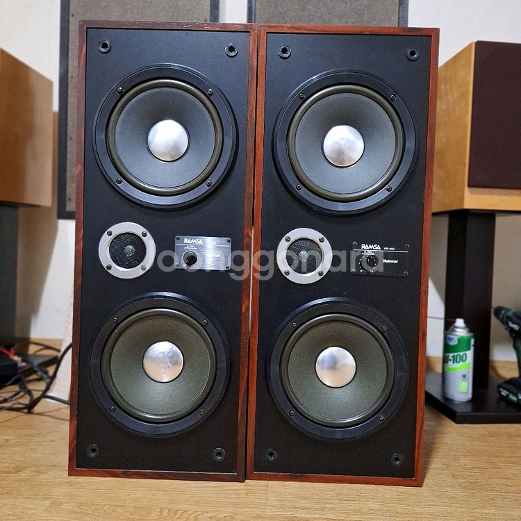 National / RAMSA WS-20A 스피커 1조 /빈티지 레트로 앤틱 인테리어 음향 오디오 카페 매장 가게--2