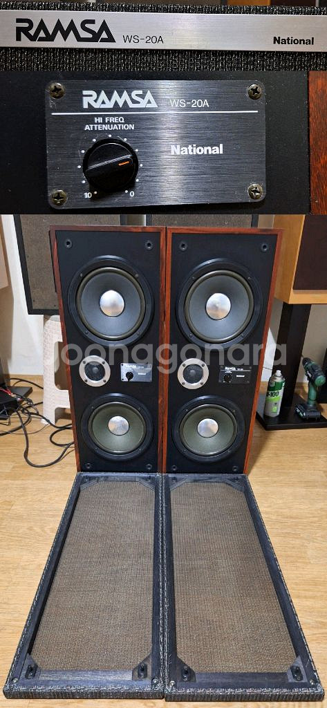 National / RAMSA WS-20A 스피커 1조 /빈티지 레트로 앤틱 인테리어 음향 오디오 카페 매장 가게--4