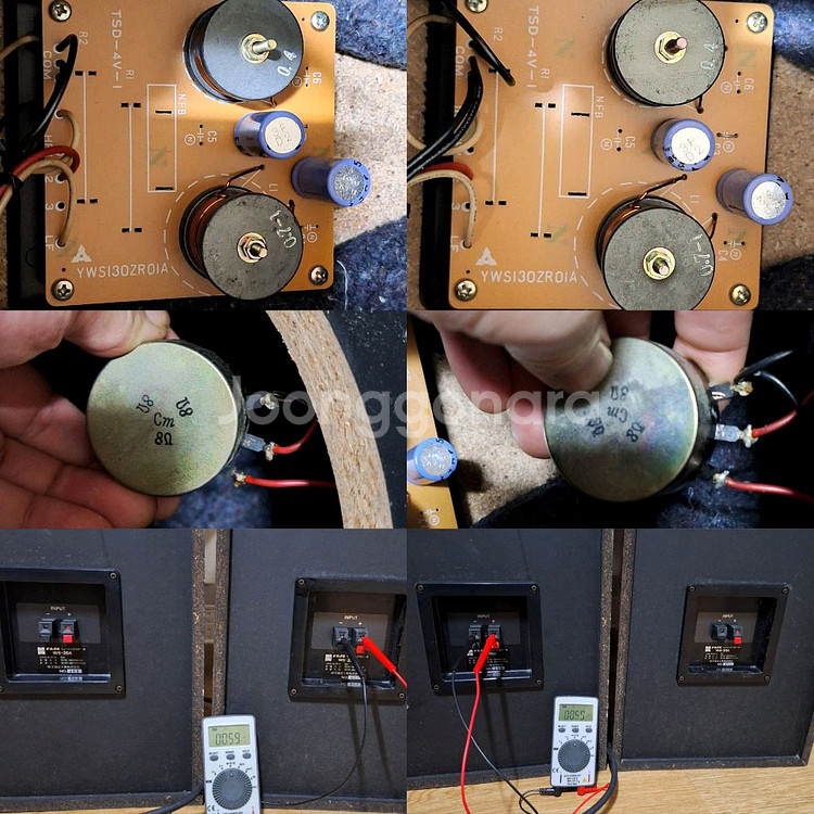 National / RAMSA WS-20A 스피커 1조 /빈티지 레트로 앤틱 인테리어 음향 오디오 카페 매장 가게--9