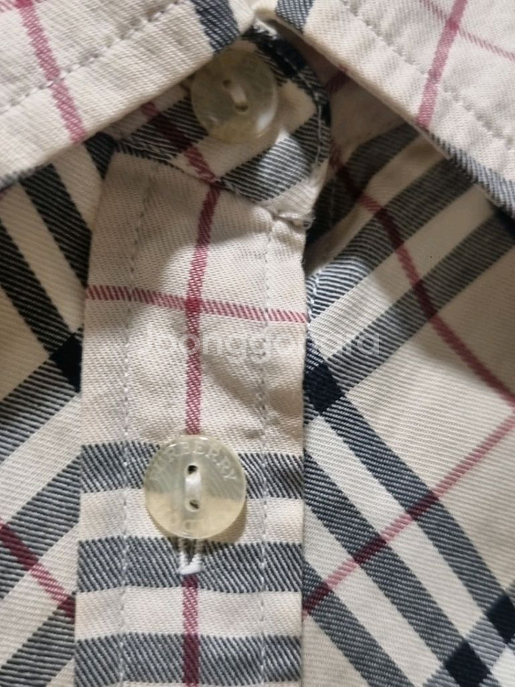 버버리 런던 체크 셔츠 (M)--4
