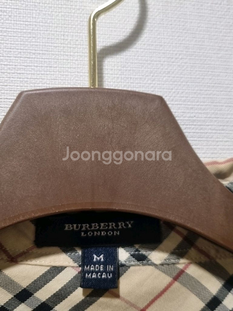 버버리 런던 체크 셔츠 (M)--6