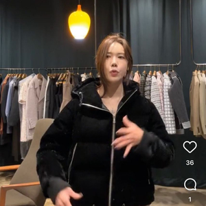 비클라 벨벳패딩점퍼