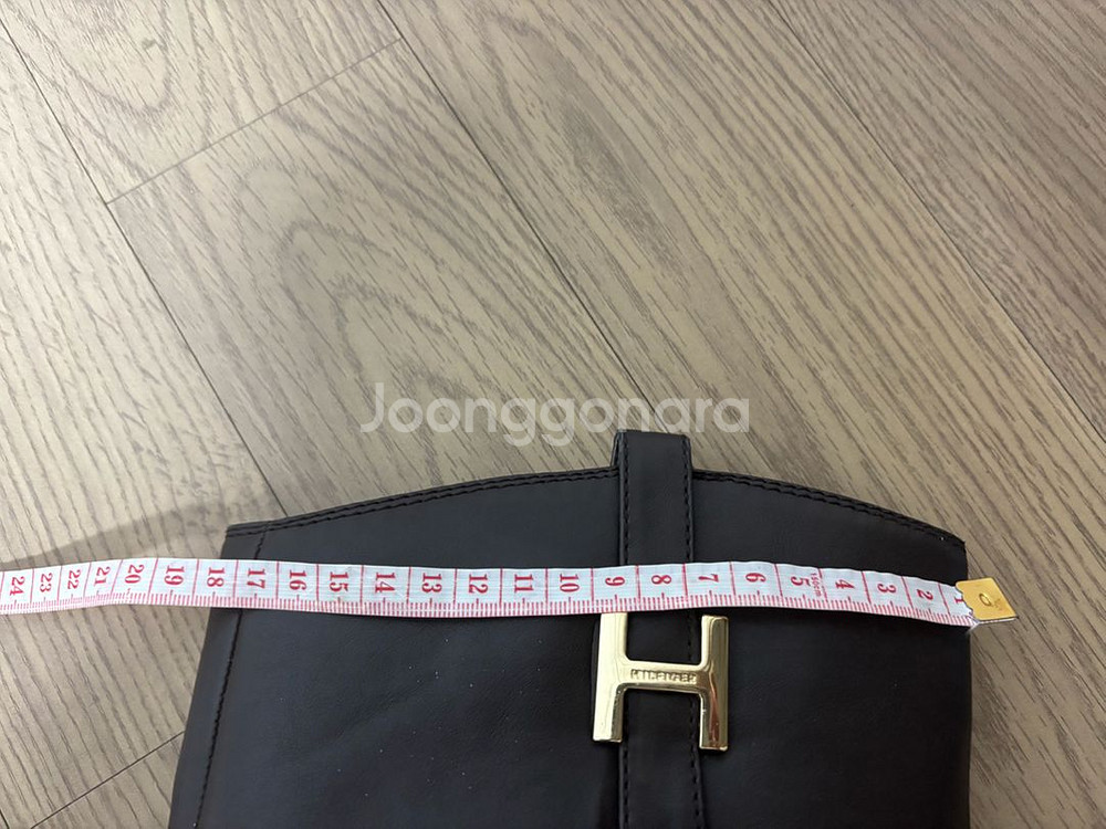 상태최상 타미힐피거 가죽 스웨이드 롱부츠 230 방한부츠 겨울 부츠--7