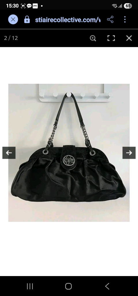 Kenzo Kalifornia Vintage 블랙 체인백 피렌체 더몰--4