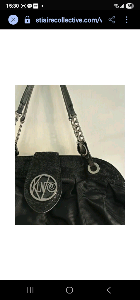 Kenzo Kalifornia Vintage 블랙 체인백 피렌체 더몰--9