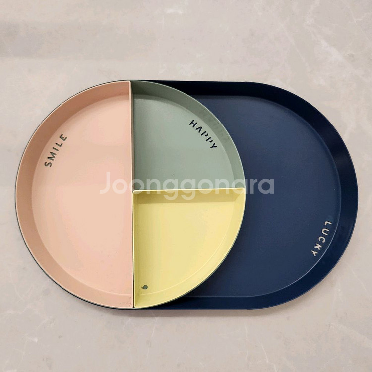 데일리라이크 스틸 트레이 라운드 세트/ 정리트레이--0