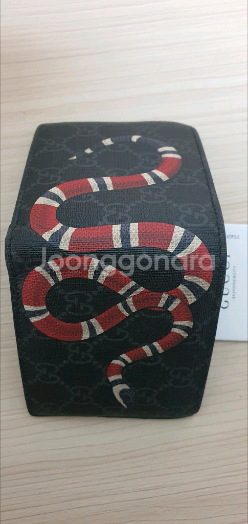 구찌 스네이크 반지갑 블랙 정품S급(감정O)프라다루이비통디올고야드샤넬셀린느보테가생로랑--3