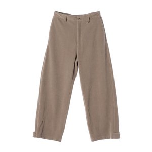 [L]자라 베이지 코듀로이 와이드 슬랙스 밑단 버튼 바지 팬츠