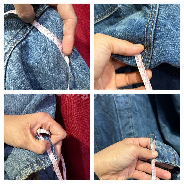 볼륨 데님 양털기모 롱코트 FREE--7