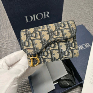 [A급] [정품]디올 오블리크 새들 반지갑 이미지