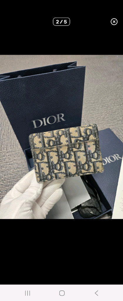 [A급] [정품]디올 오블리크 새들 반지갑 이미지