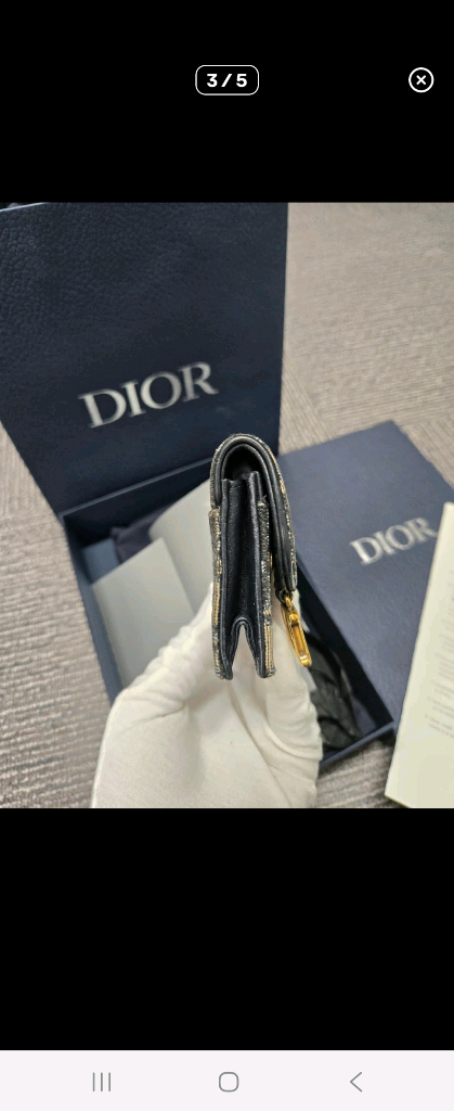 [A급] [정품]디올 오블리크 새들 반지갑 이미지