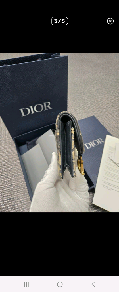 [A급] [정품]디올 오블리크 새들 반지갑 이미지