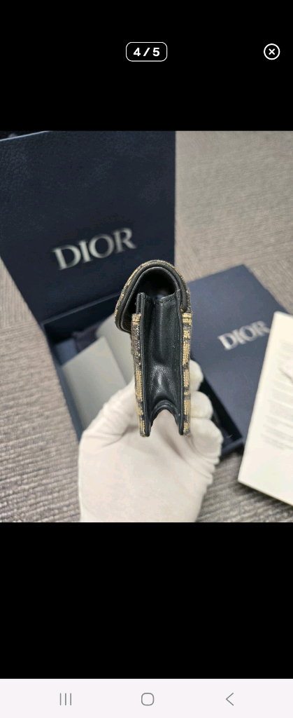 [A급] [정품]디올 오블리크 새들 반지갑 이미지