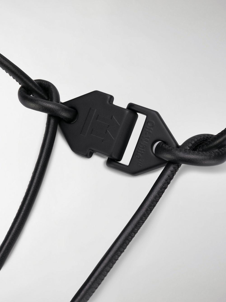 Off-White co Virgil Abloh Black Leather Butcher Belt 이미지