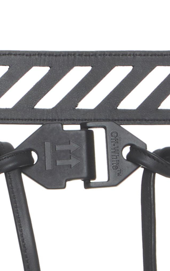 Off-White co Virgil Abloh Black Leather Butcher Belt 이미지