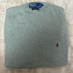 폴로 랄프로렌 피마코튼 연카키 니트조끼 L