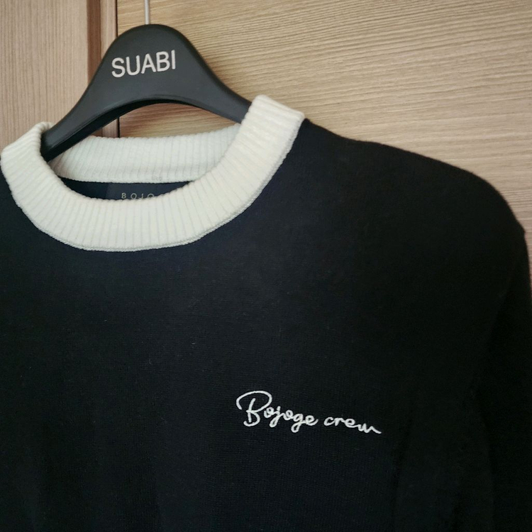 보조개 블랙니트 135사이즈 이미지