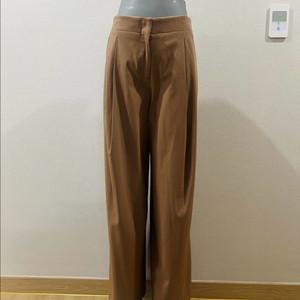 (택새상품) 랑방 베이지 카멜 와이드 팬츠 55