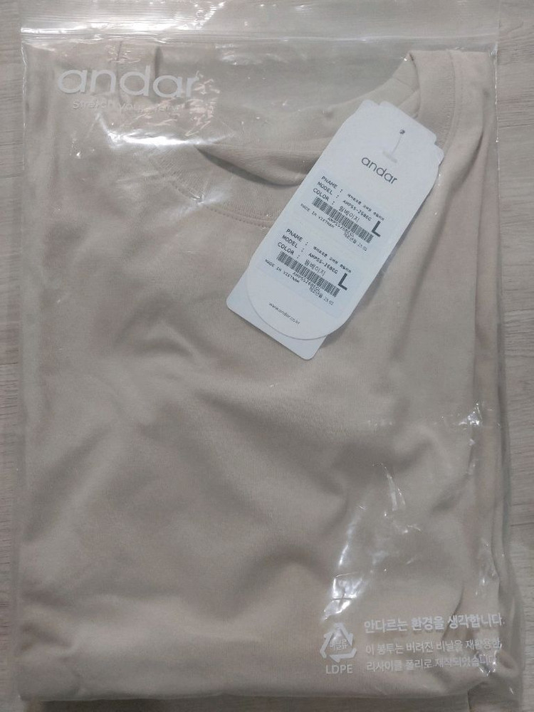 안다르 티셔츠 새상품 사이즈 m,L--3