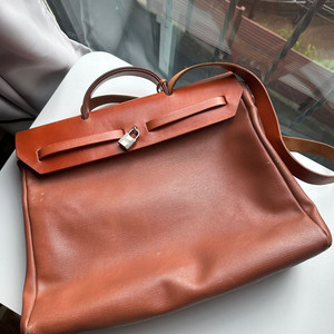 에르메스 에르백 캔버스 & 가죽 숄더백