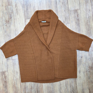 쁘렝땅(PRENDANG) 숄카라 니트가디건 프리사이즈