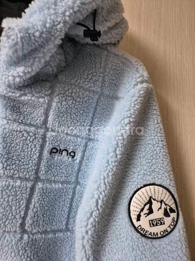 Ping 핑 레터링 후리스 점퍼 플리스자켓 95--4