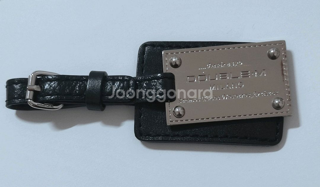 DOUBLE-M MILANO 블랙 가죽 가방--1