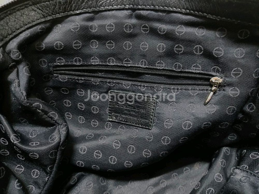 DOUBLE-M MILANO 블랙 가죽 가방--3