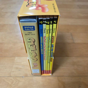 정품 가필드 영어 원서 5권, CD 세트