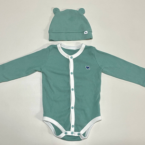 블루독 모달골지 바디수트 모자 세트 12m 80