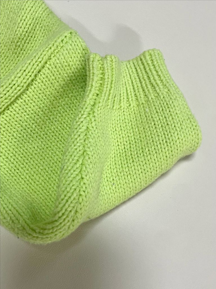 모이몰른 라임 니트 가디건 바지 세트 80--5