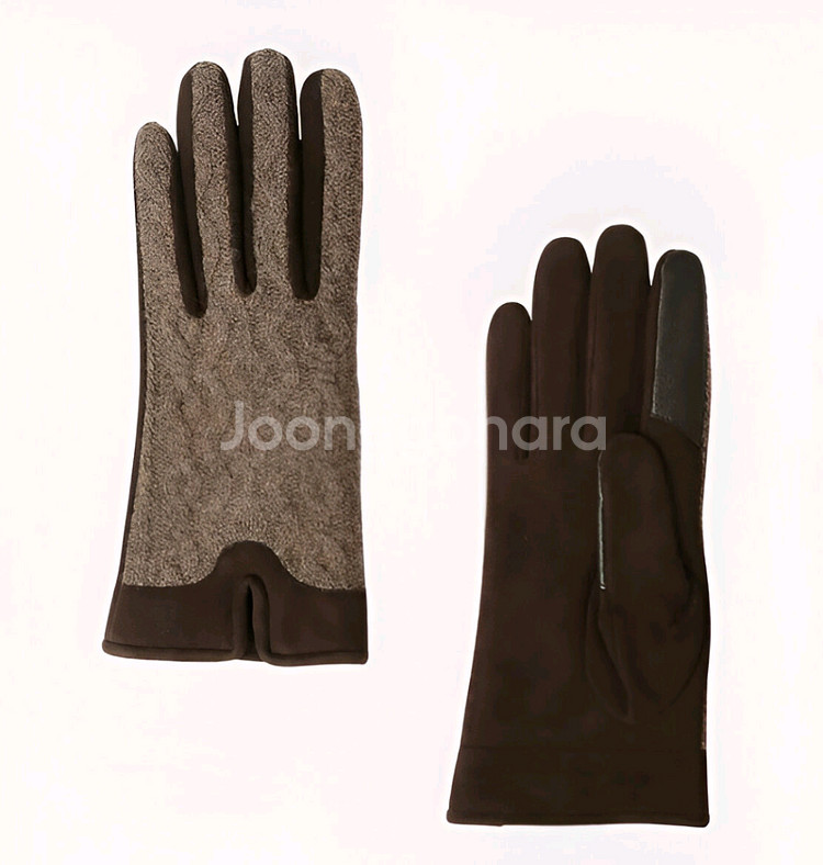 비비안웨스트우드 케이블 & 스웨이드 장갑 (새상품)--0