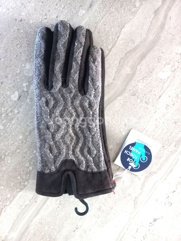 비비안웨스트우드 케이블 & 스웨이드 장갑 (새상품)--2